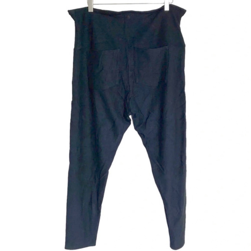 Yummie Leggings 3X Black High Rise Back Pockets Shaping Stretch Ankle